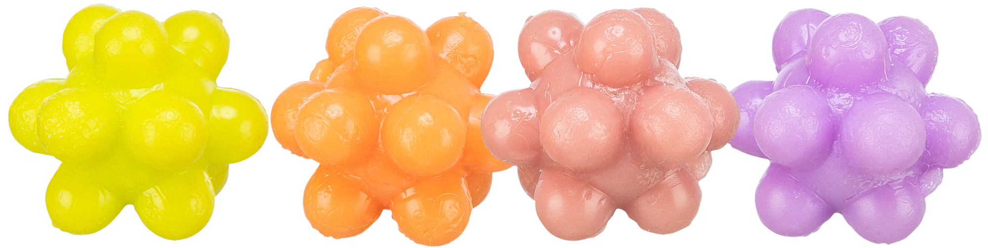 4 Pelotas Caucho, multiformas ø3.5 cm, Multicolor - Imagen 6