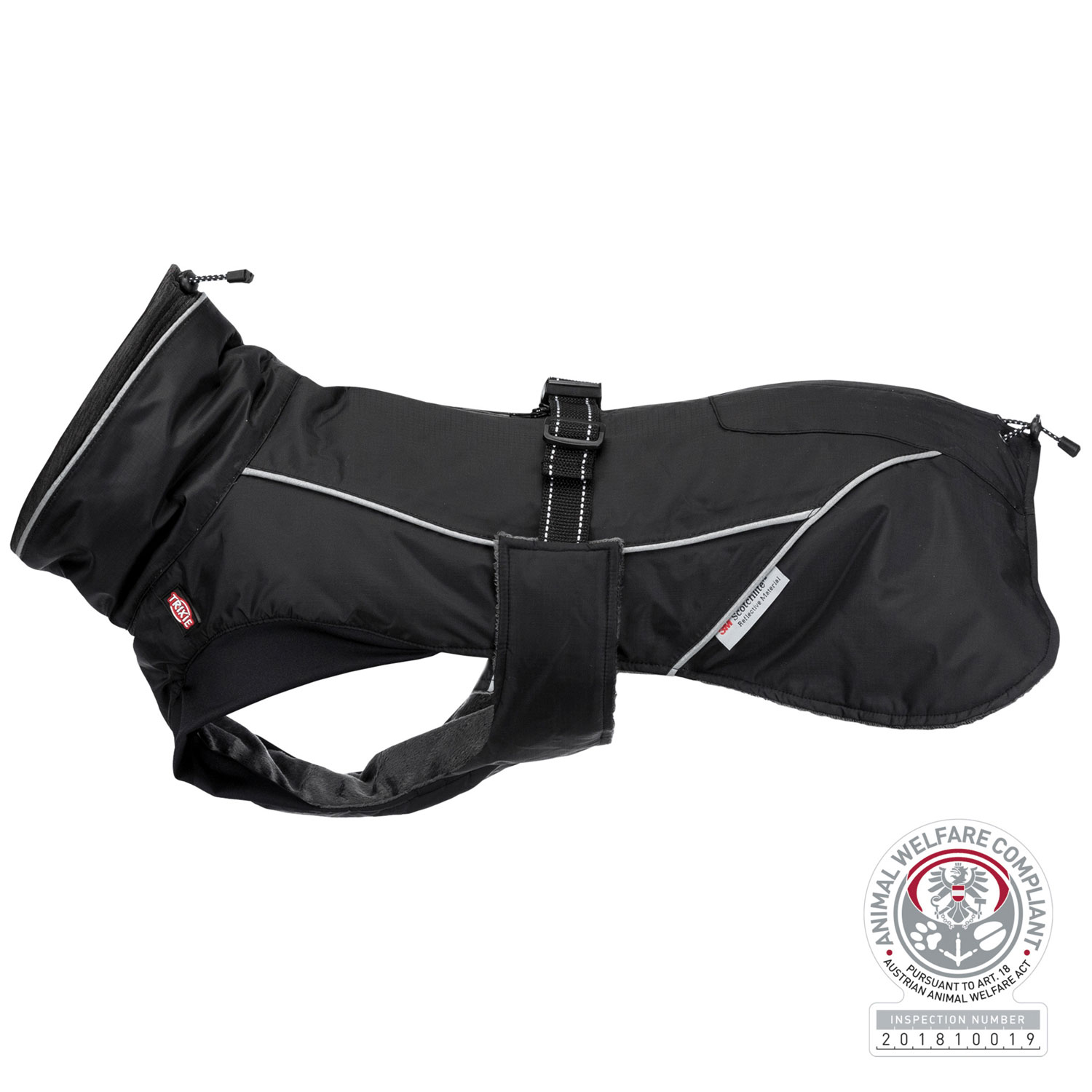 Abrigo Brizon, XS, 30 cm, Negro