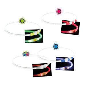 Anillo Luz Flash USB, L–XL: 65 cm/ø 8 mm, Verde