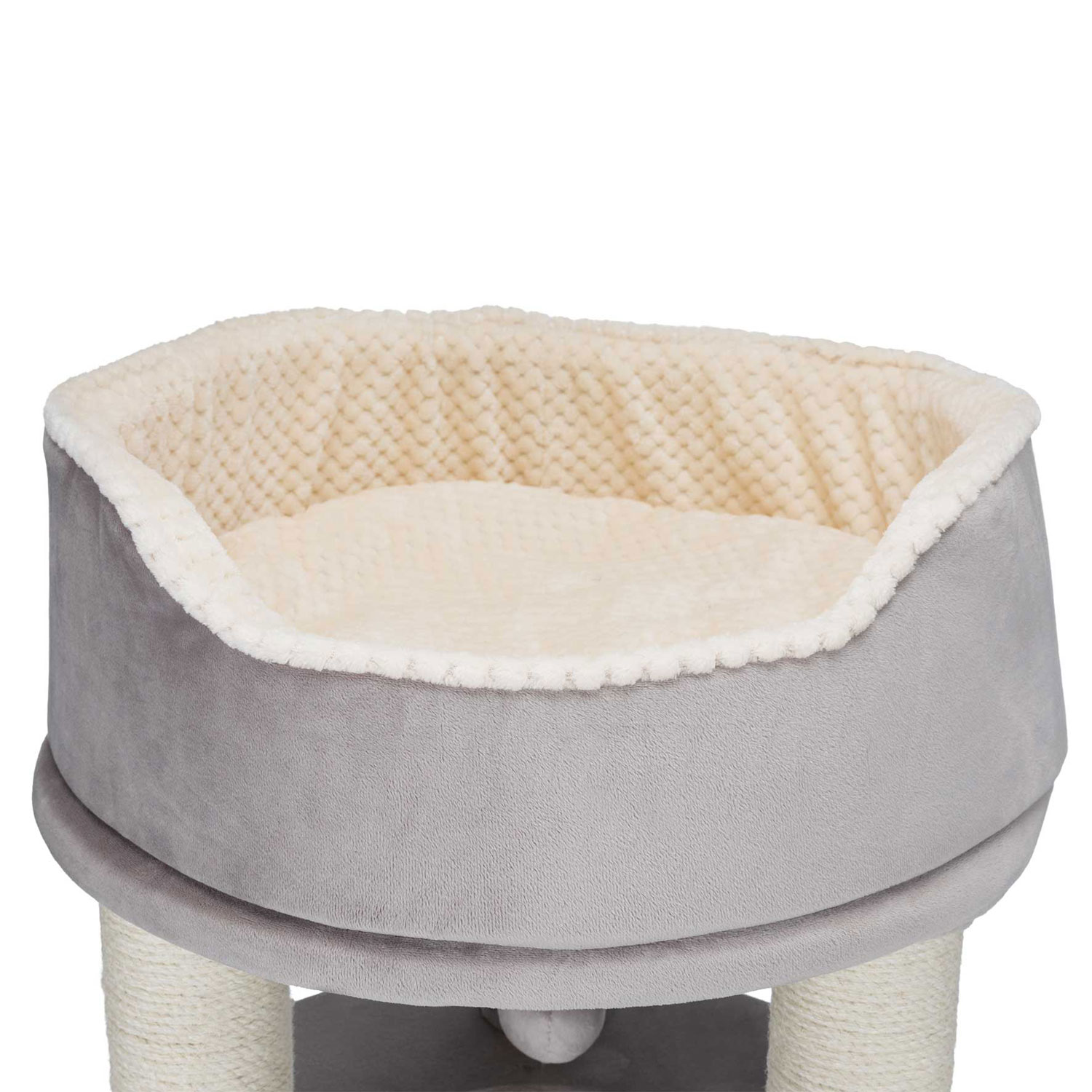 Árbol Rascador Lavinia, 138 cm, Capuchino-Crema - Imagen 4