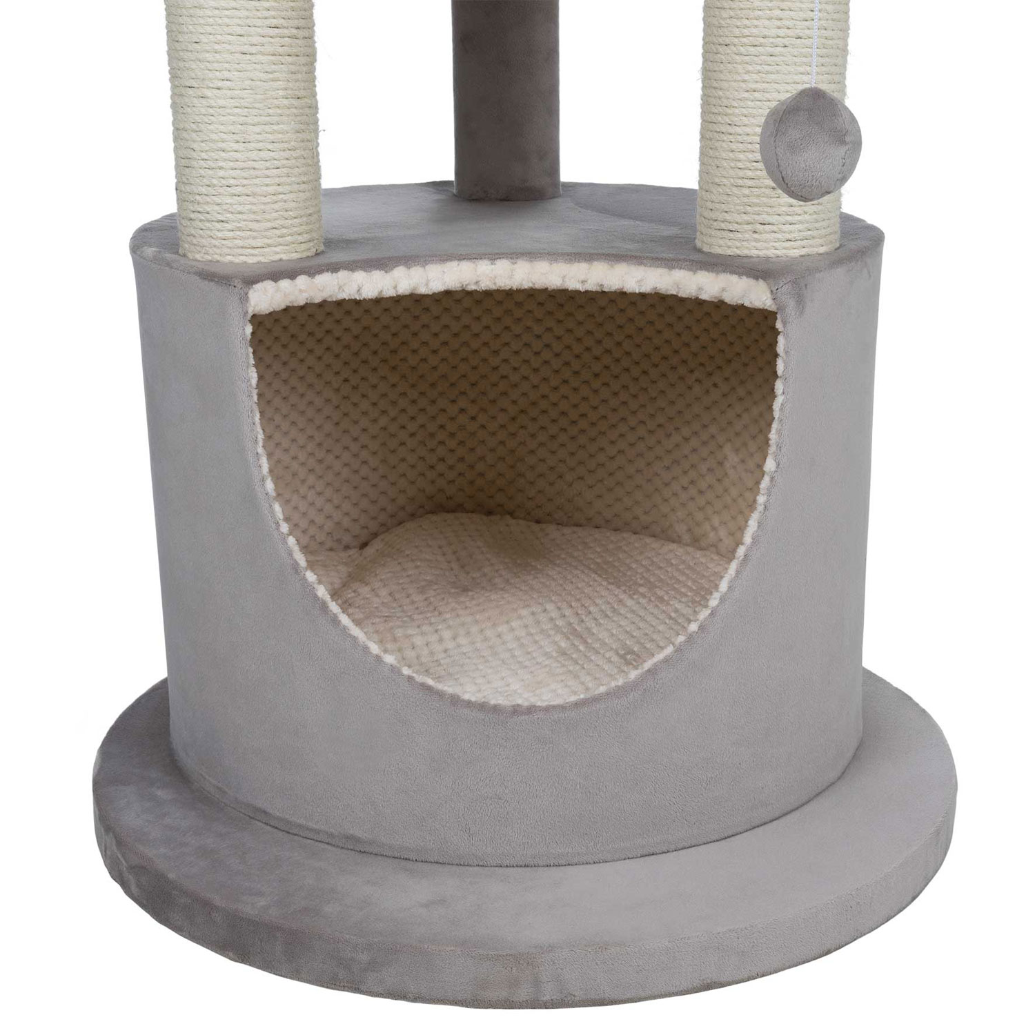 Árbol Rascador Lavinia, 138 cm, Capuchino-Crema - Imagen 7
