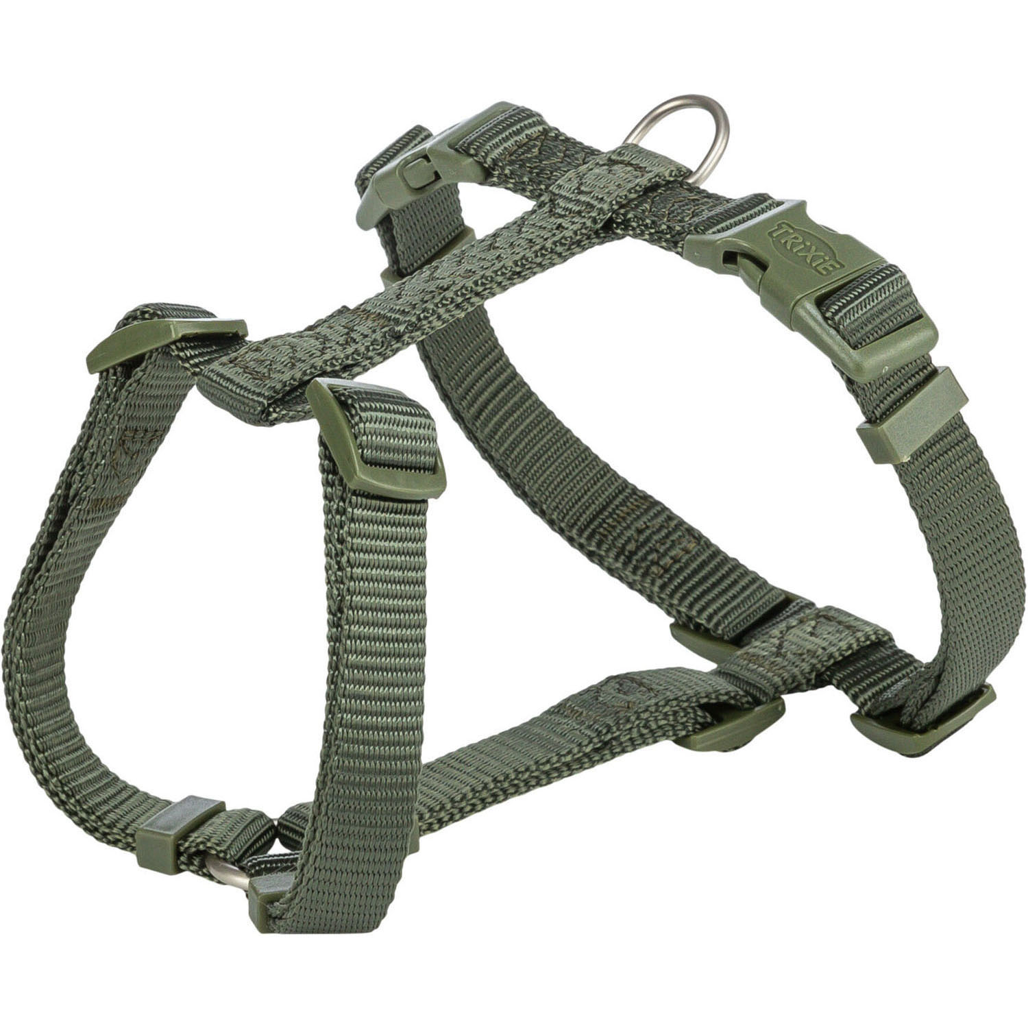 Arnés Premium, M–L, 52–75 cm/20 mm, Oliva-Verde