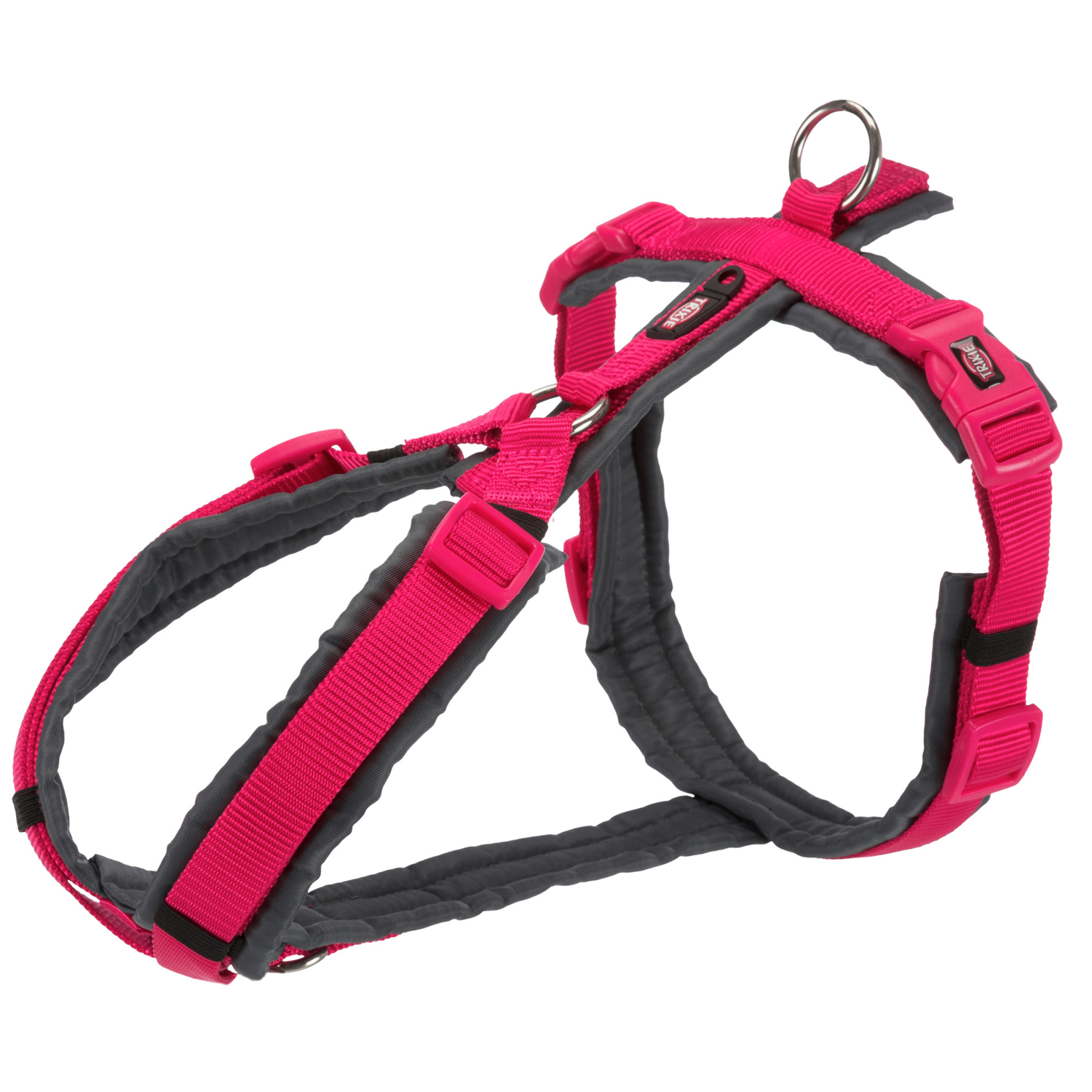 Arnés Trekking NEW Premium, S: 36–44cm/15mm, Fucsia/Grafito