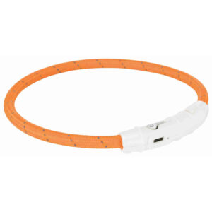 Aro con Luz Flash USB, XS-S, 35 cm/ø7 mm, Naranja