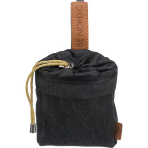 BE NORDIC Bolsa de Snacks, ø 10 × 14 cm, Negro