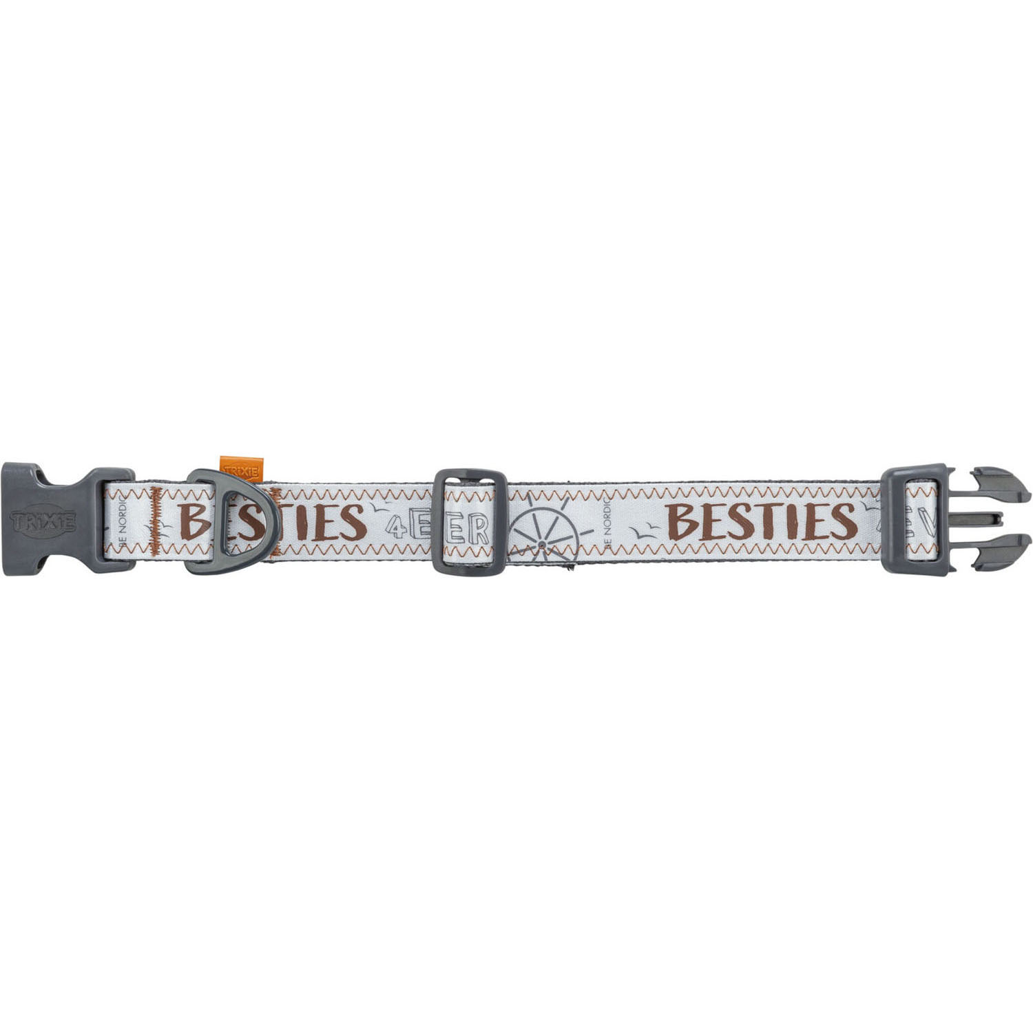 BE NORDIC Collar, extra ancho, M–L, 40–60 cm/38 mm, Gris - Imagen 3