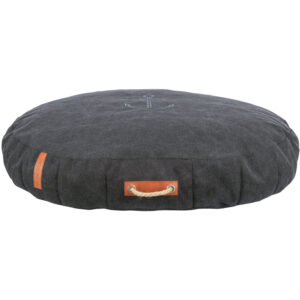 BE NORDIC Cojín Föhr, oval, 120 × 85 cm, Negro