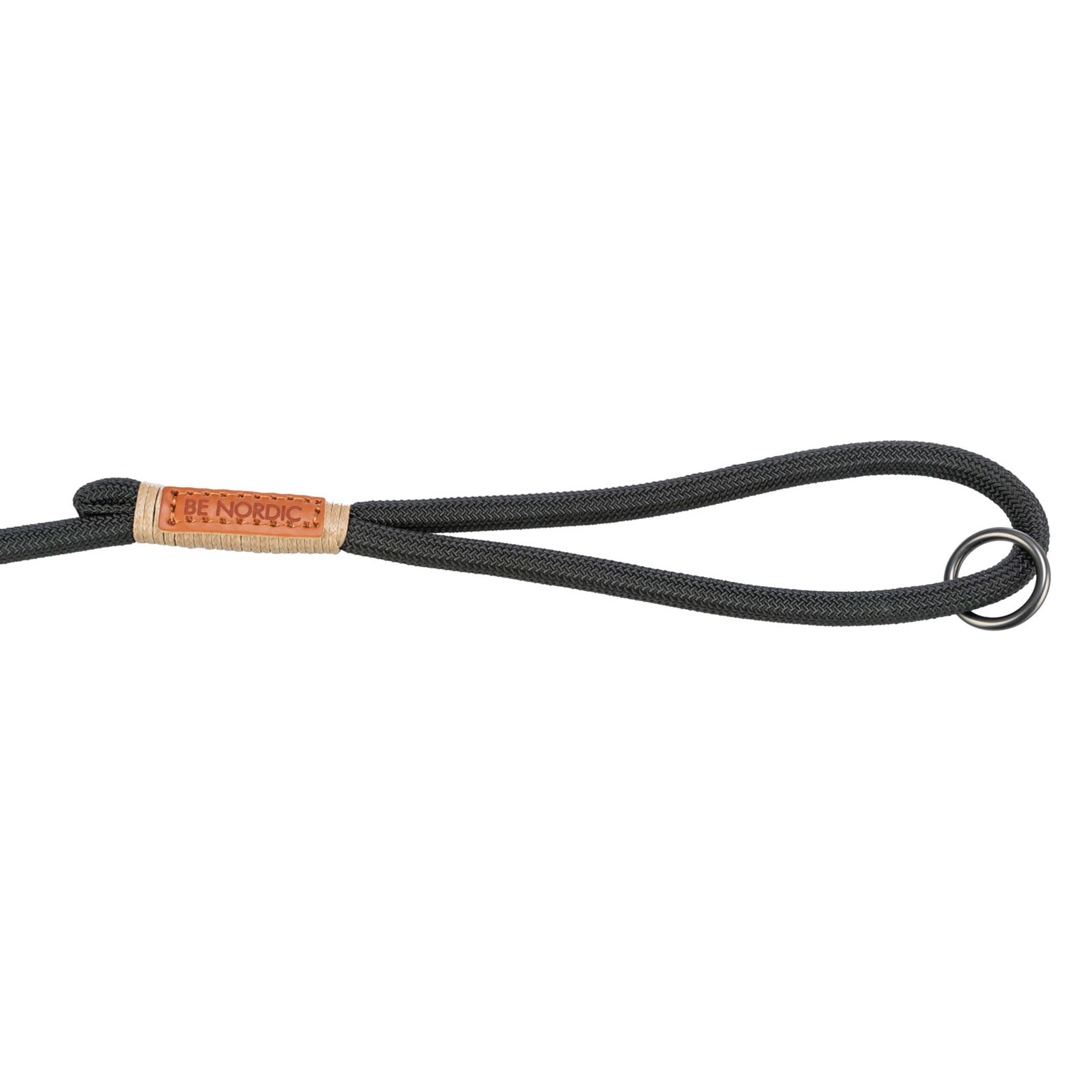 BE NORDIC Correa, S–M: 1.00 m/ø 8 mm, Negro/Arena - Imagen 3
