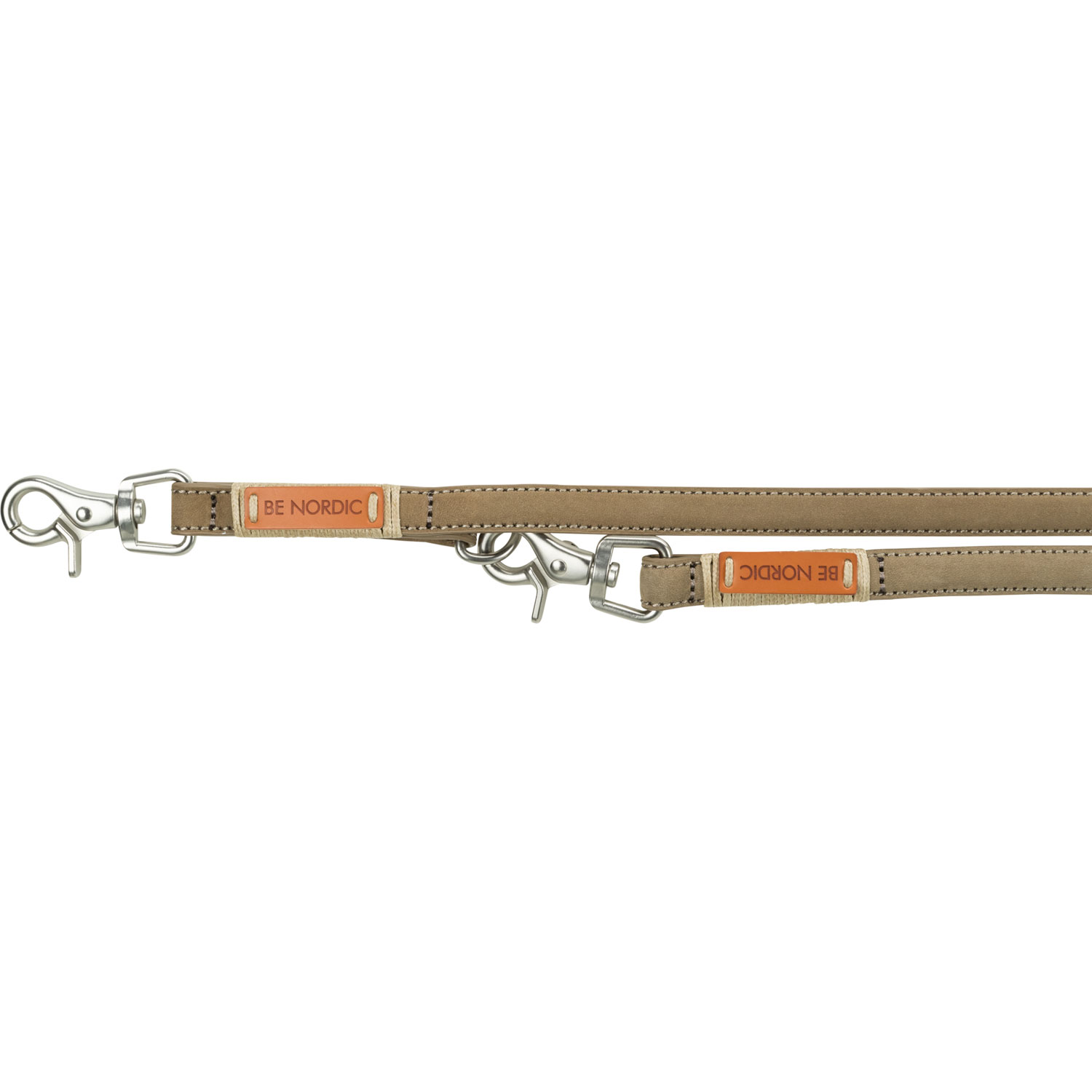 BE NORDIC Ramal de Cuero, XS–S, 2,00 m/15 mm, Arena - Imagen 2