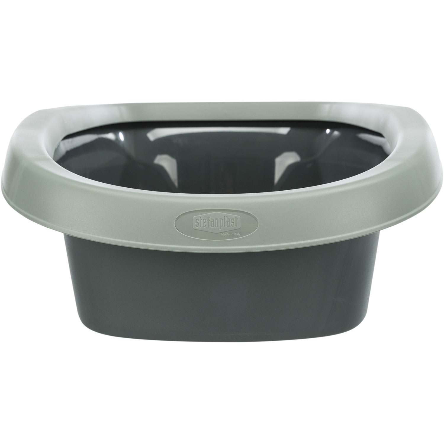 Bandeja Higiénica Be Eco Carlo, con borde, 38 × 17 × 58 cm, Antracita/Gris-Verde - Imagen 2