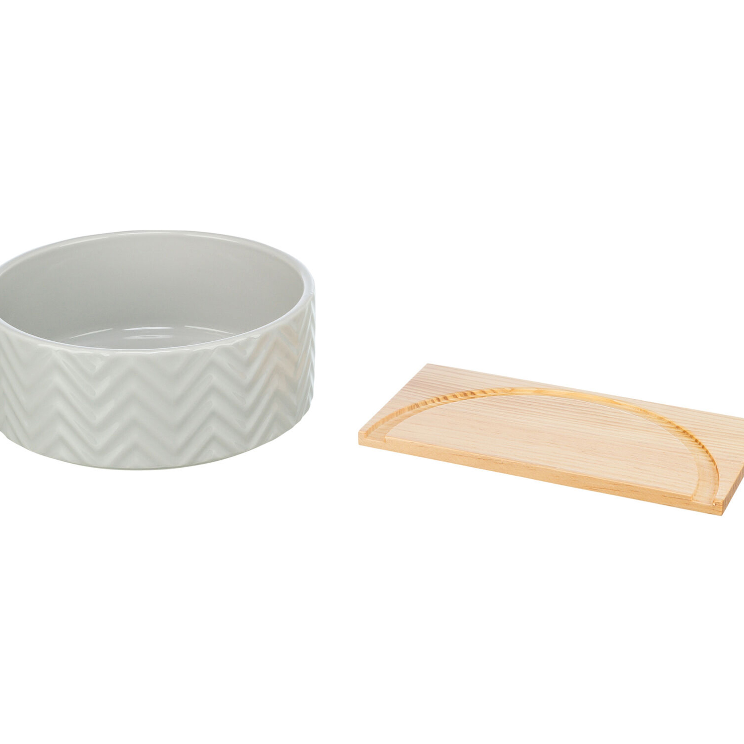 Bañera de Arena con plataforma para roedor, cerámica/madera, ø 24 / 25 x 9 cm - Imagen 6