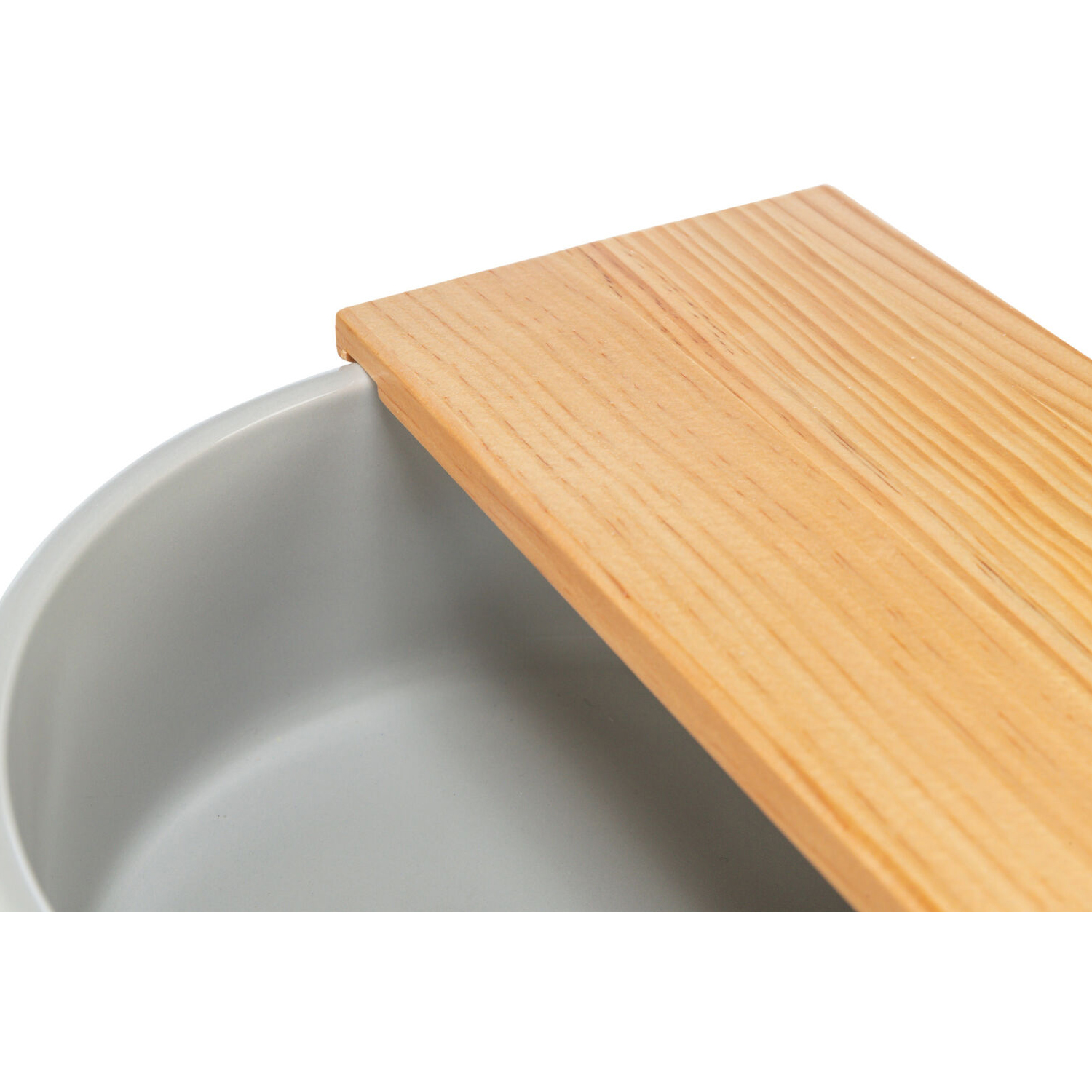 Bañera de Arena con plataforma para roedor, cerámica/madera, ø 24 / 25 x 9 cm - Imagen 9