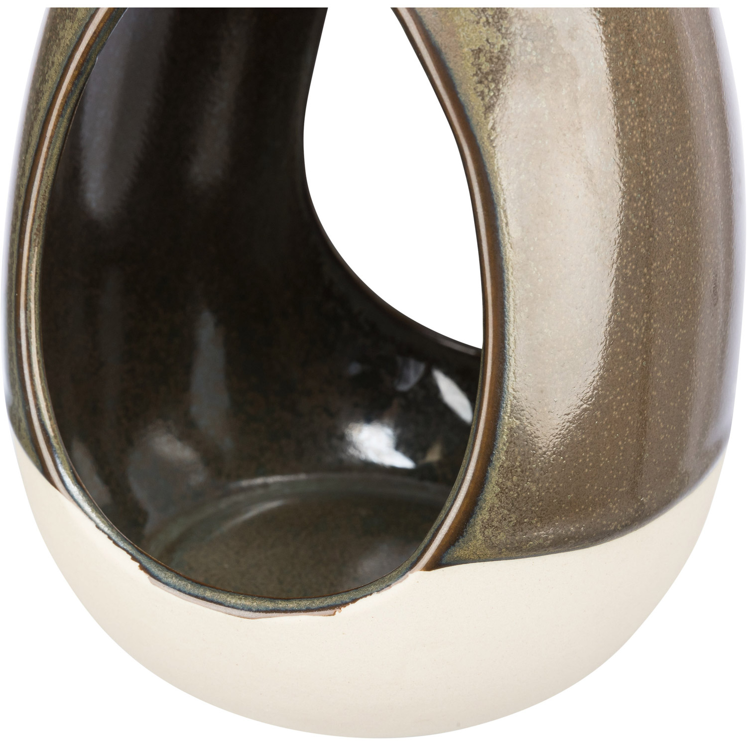 Bebedero para pájaros, para colgar, cerámica, 150 ml/ø 12 × 16 cm, verde selva - Imagen 5