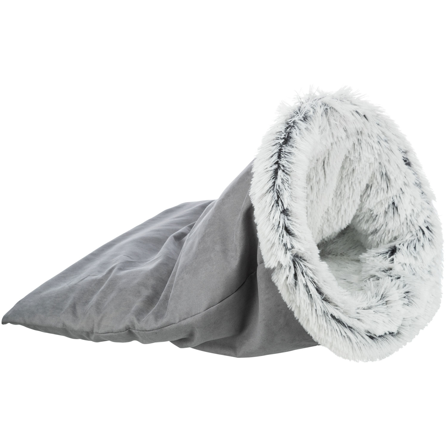 Bolsa de peluche Harvey, ø 40 × 60 cm, Gris/Blanco-Negro - Imagen 2