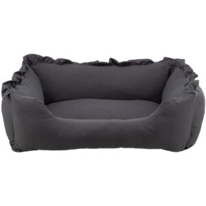 Cama Amelie, cuadrada, 100 × 70 cm, Gris oscuro