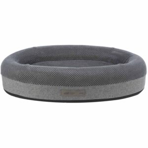Cama Vital Eliano, ovalada, 100 × 70 cm, Gris