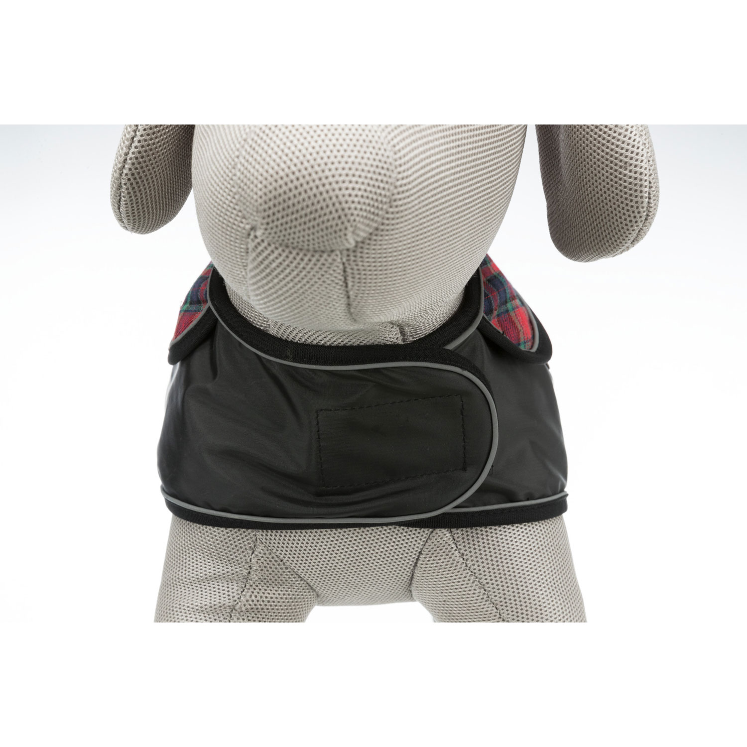 Capa Hermy 2 en 1, XS, 28 cm, Negro/Rojo - Imagen 3