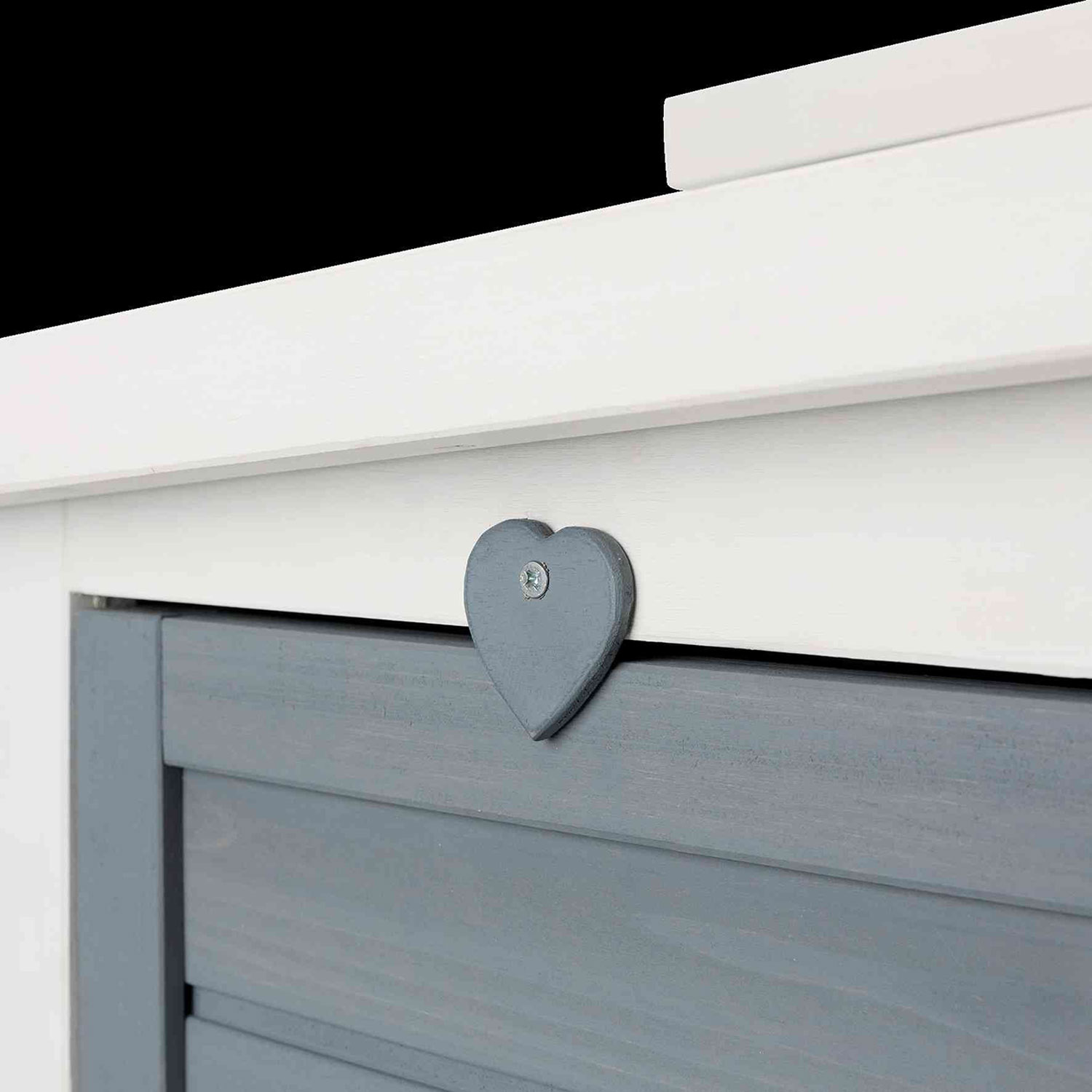 Caseta Natura, Doble, 70 × 43 × 45 cm, Blanco-Gris - Imagen 8