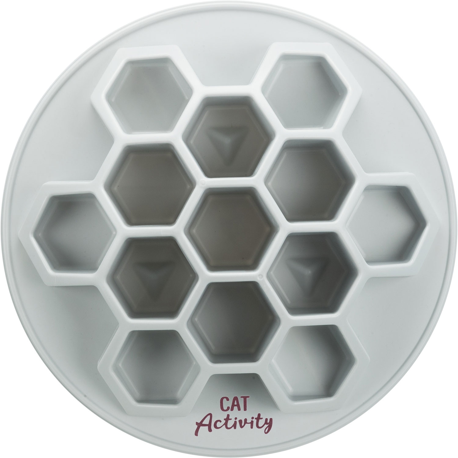 Cat Activity Snack Hive XXL juego estrategia, ø 35 cm, Gris Claro - Imagen 2