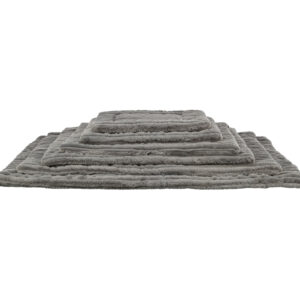 Colchoneta Lonni, felpa, 90 × 65 cm, gris