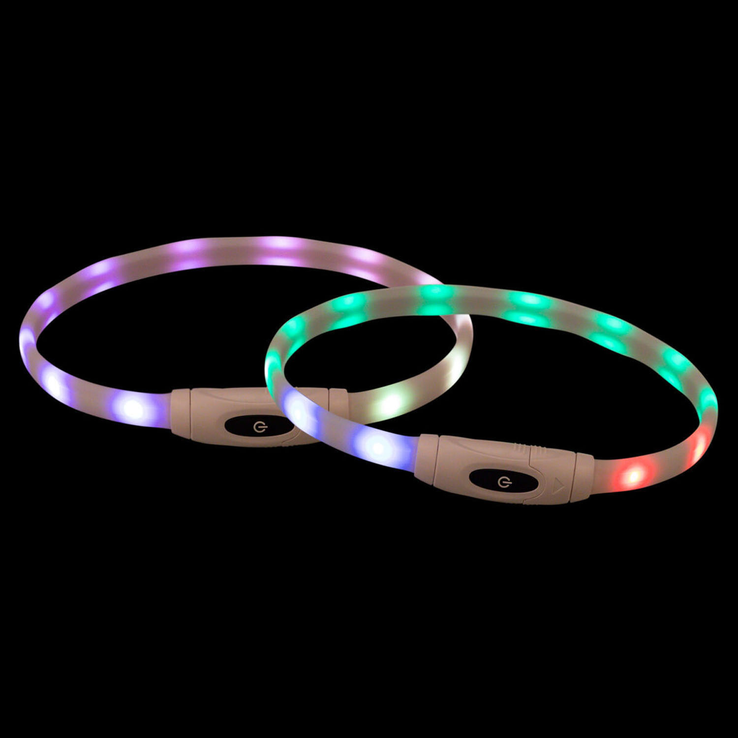 Collar de Aro Flash USB, XS–XL, 65 cm/16 mm, Multicolor