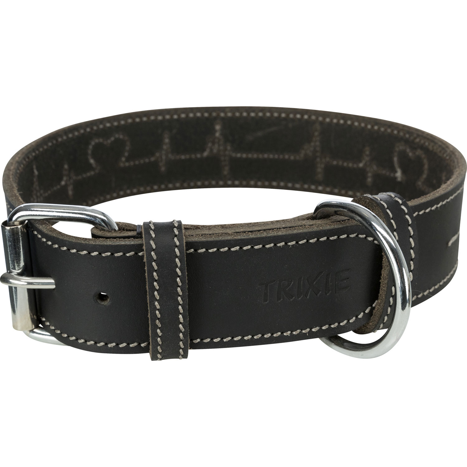 Collar de Cuero Engrasado Rustic "Heartbeat"