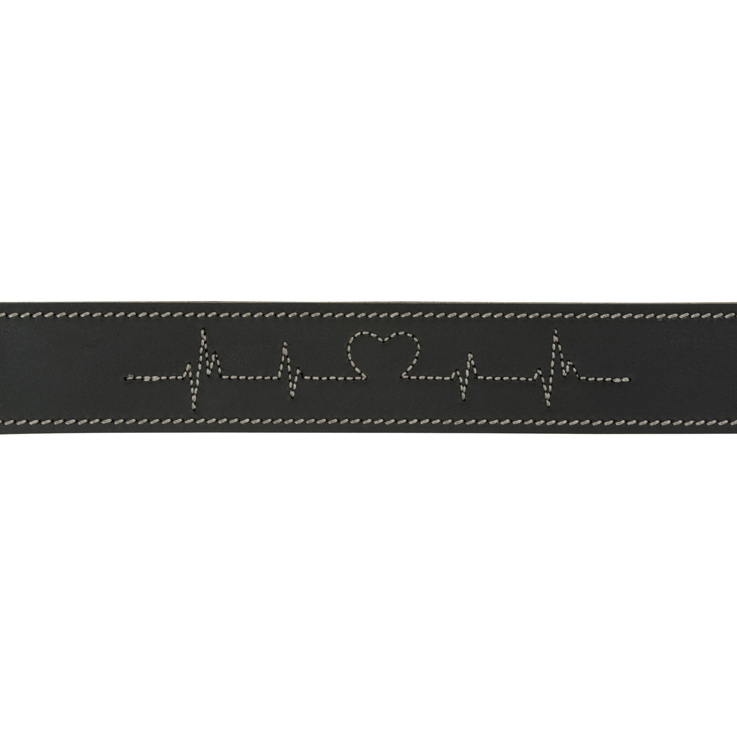Collar de Cuero Engrasado Rustic "Heartbeat" - Imagen 3