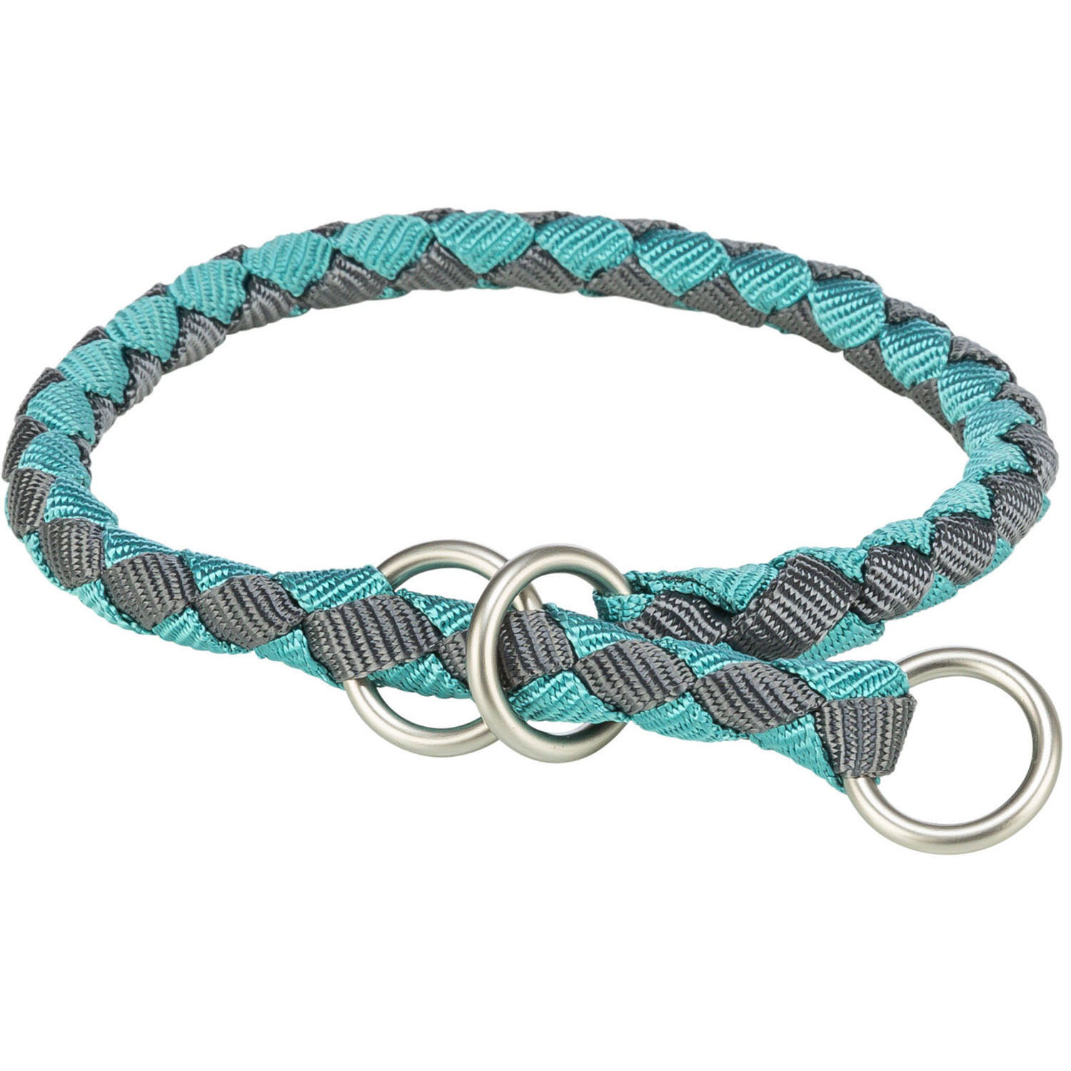 Collar de Entrenamiento Cavo, M–L, 43–51 cm/ø 18 mm, Aqua/Grafito