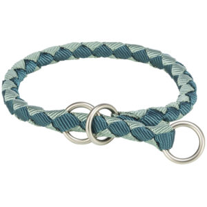 Collar de Entrenamiento Cavo, XS–S, 25–31 cm/ø 12 mm, Azul petróleo/Salvia