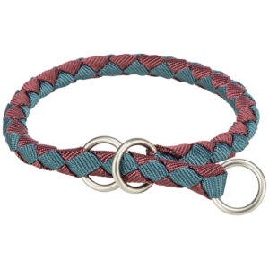 Collar de Entrenamiento Cavo, XS–S, 25–31 cm/ø 12 mm, Sangría/Azul petróleo
