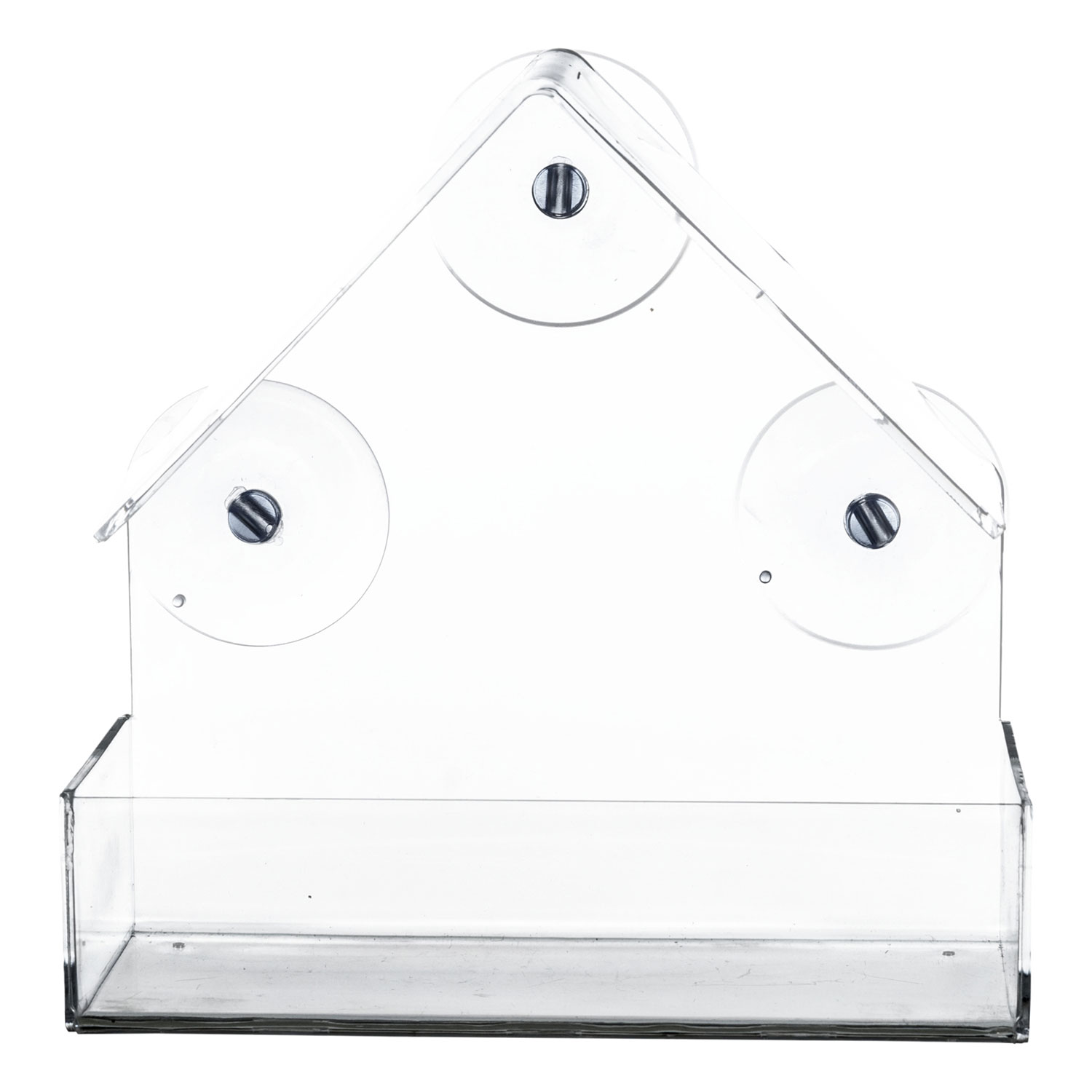 Comedero Pájaros para ventana, 225 ml/15 × 15 × 6 cm, transparente - Imagen 2