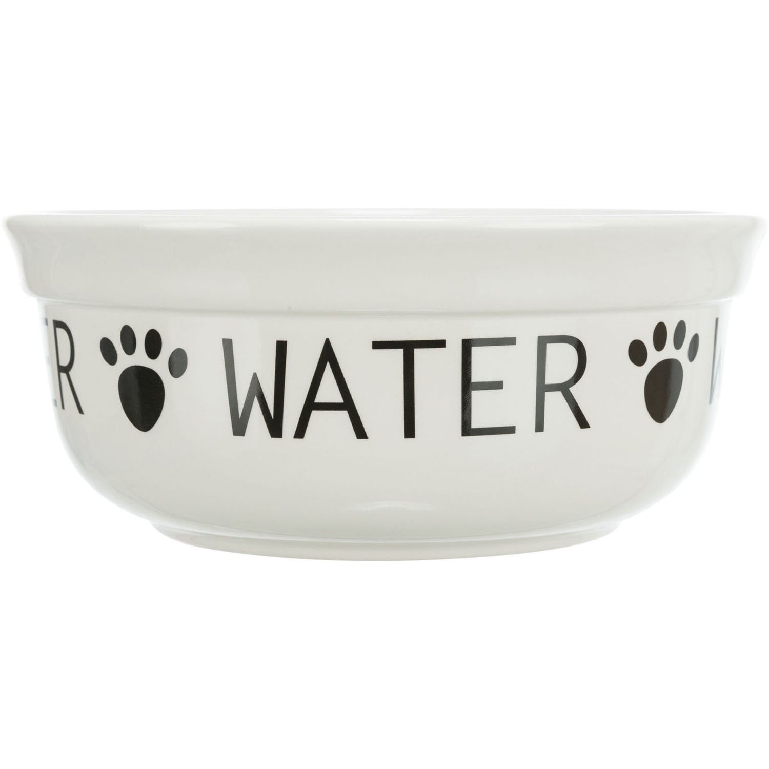 Comedero de cerámica, 0,25 l/ø 13 cm, Blanco/Negro - Imagen 3