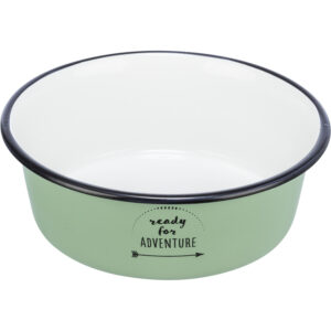 Comedero, esmalte/acero inoxidable , Verde, 0,9 l/ø 17 cm