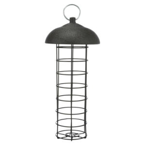 Comedero para Frutas y Bolas de Grasa, ø 10 × 21 cm, negro