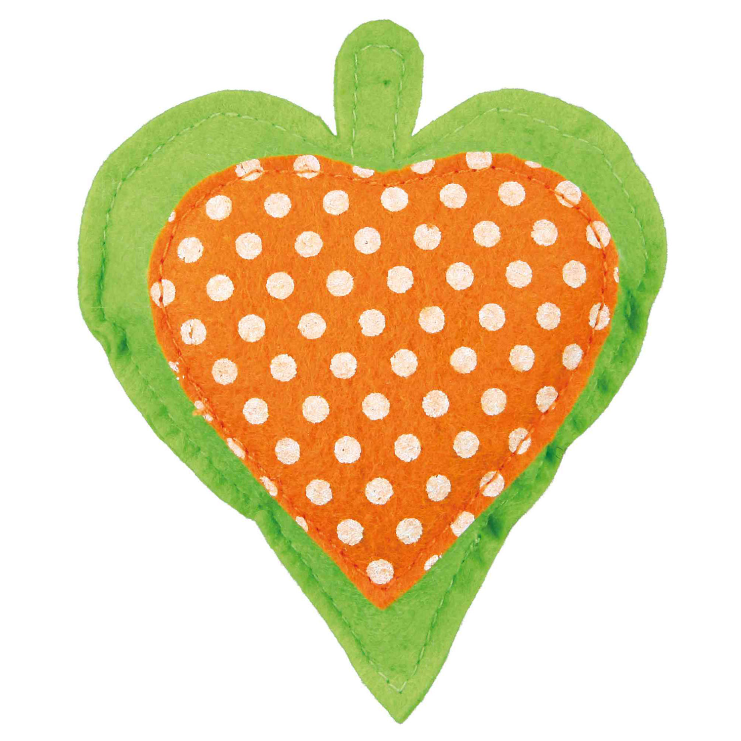 Corazón de Fieltro con relleno de Valeriana, 11 cm - Imagen 3