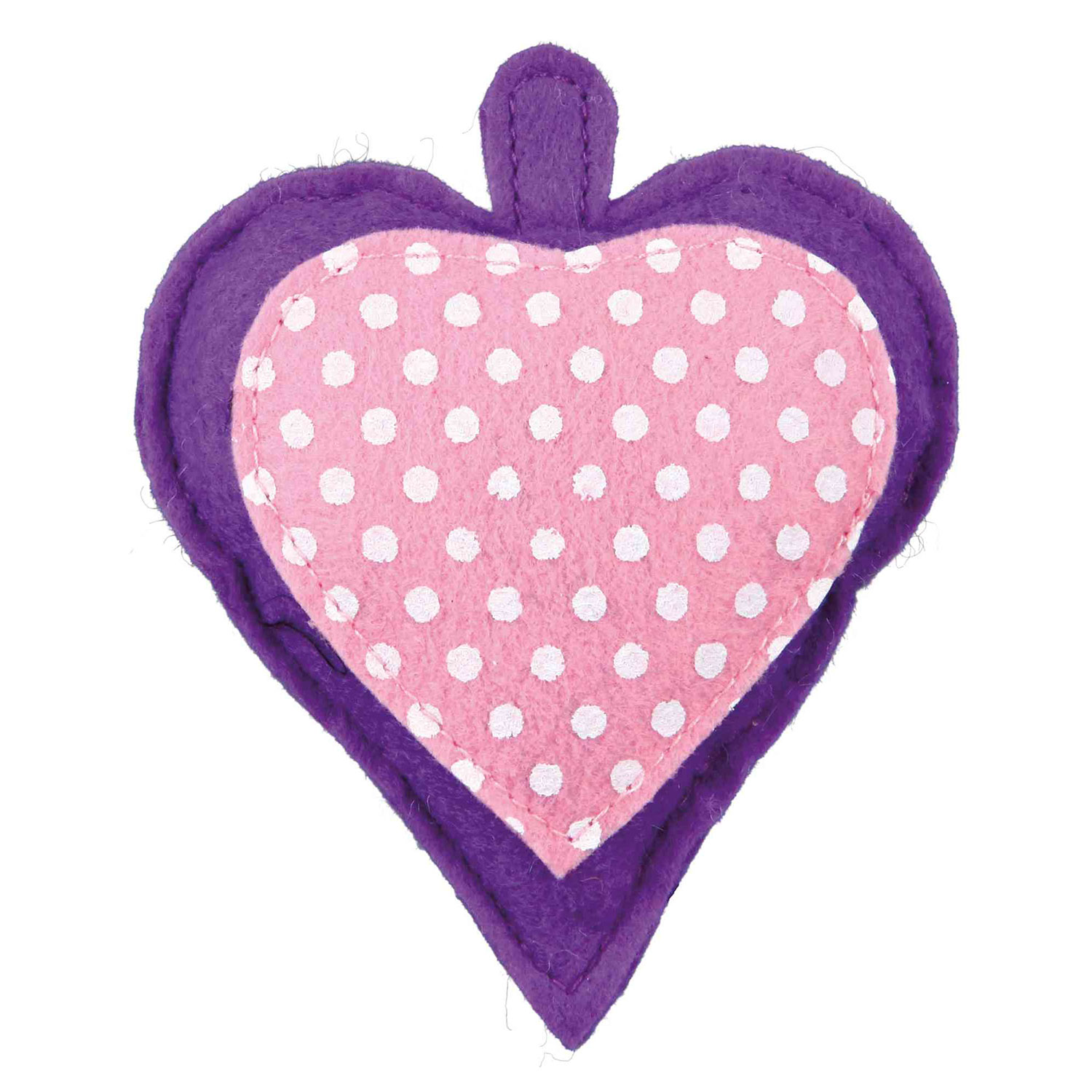Corazón de Fieltro con relleno de Valeriana, 11 cm - Imagen 4