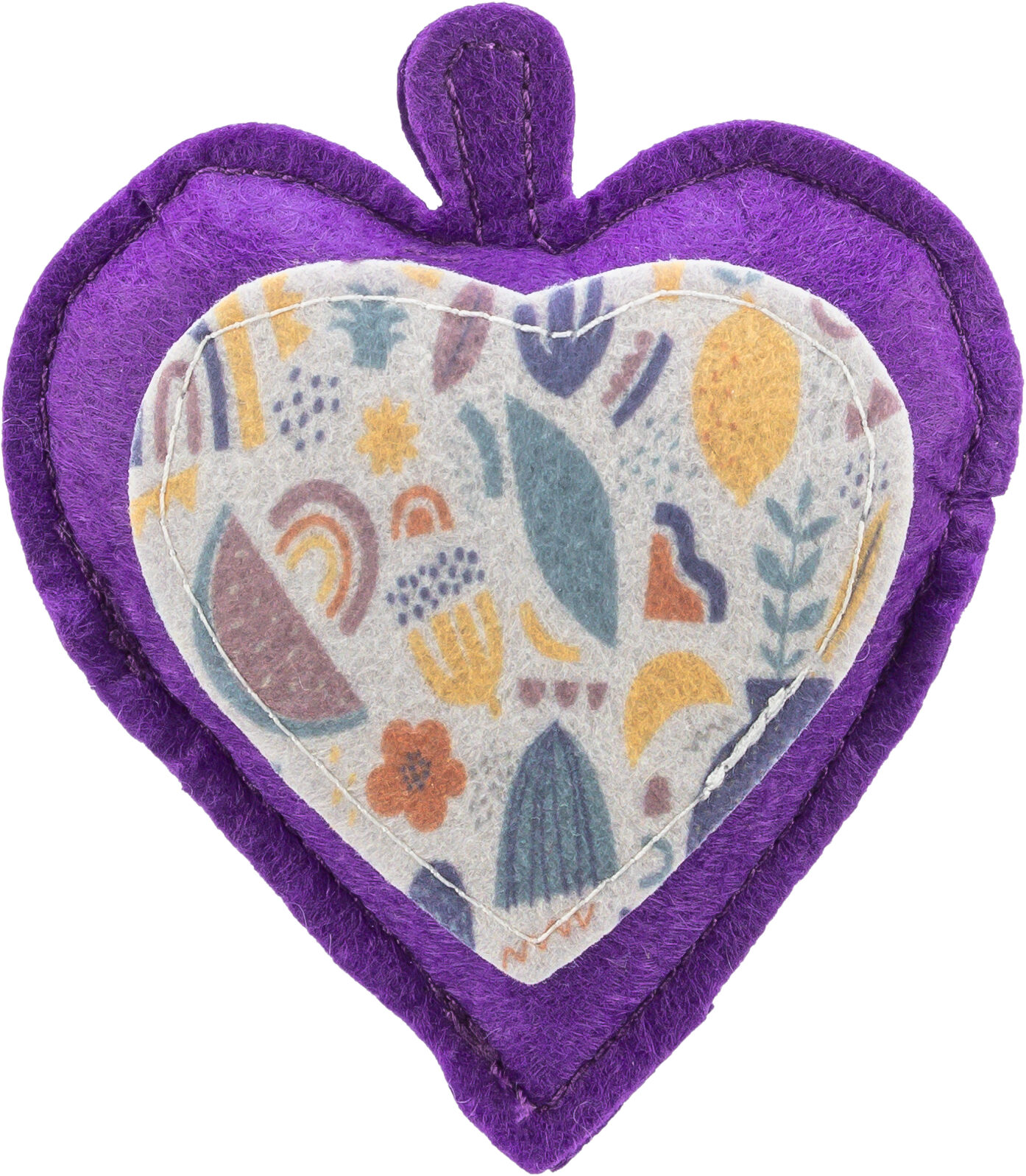 Corazón de Fieltro con relleno de Valeriana, 11 cm - Imagen 7