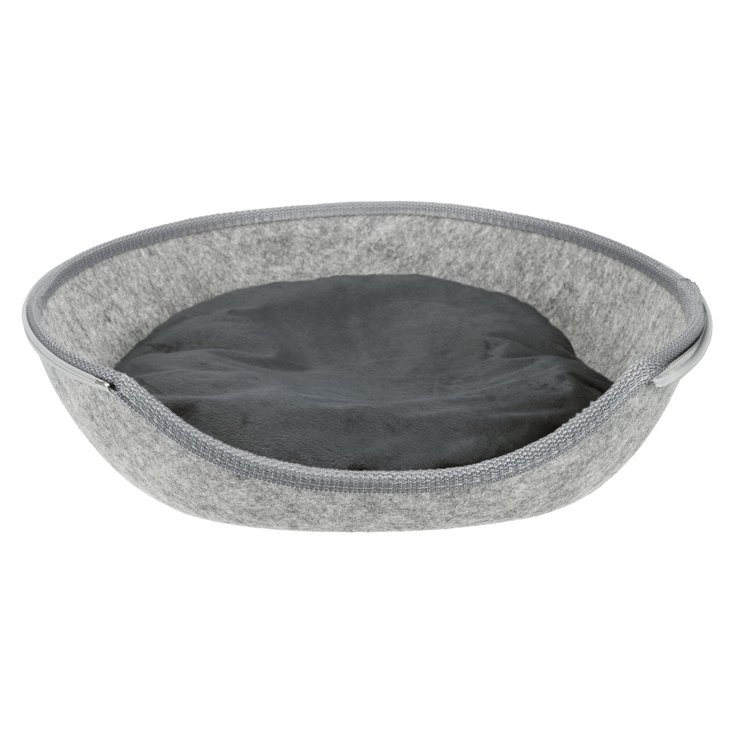 Cueva Suave Luna, Fieltro, 40 × 24 × 46 cm, Gris claro - Imagen 4