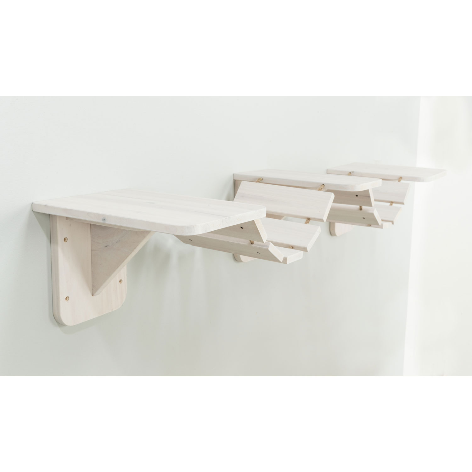 Escalera de Escalada para montar en la pared, 150 × 30 cm, Blanco - Imagen 9