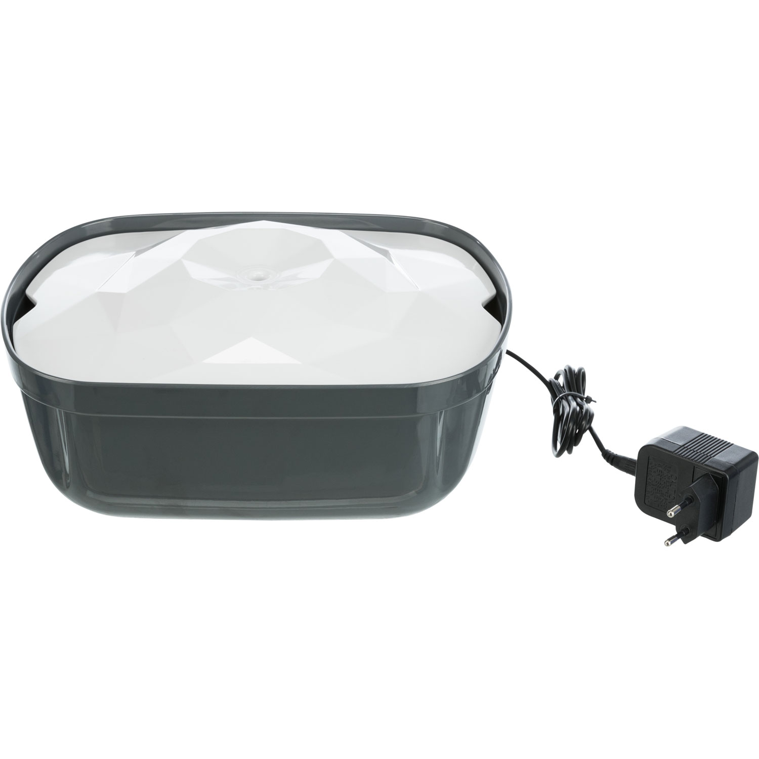 Fuente Polygon, melamina, 2.5 l/28 × 11 × 22 cm, Gris/Blanco - Imagen 3