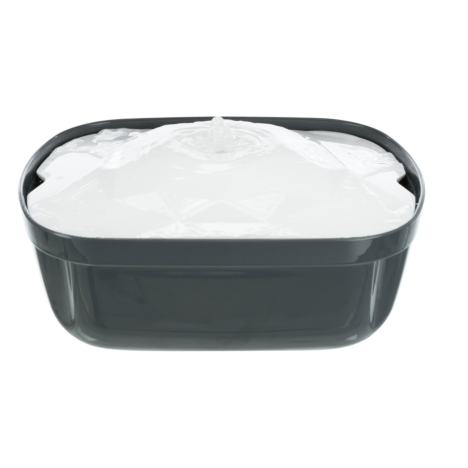 Fuente Polygon, melamina, 2.5 l/28 × 11 × 22 cm, Gris/Blanco - Imagen 5