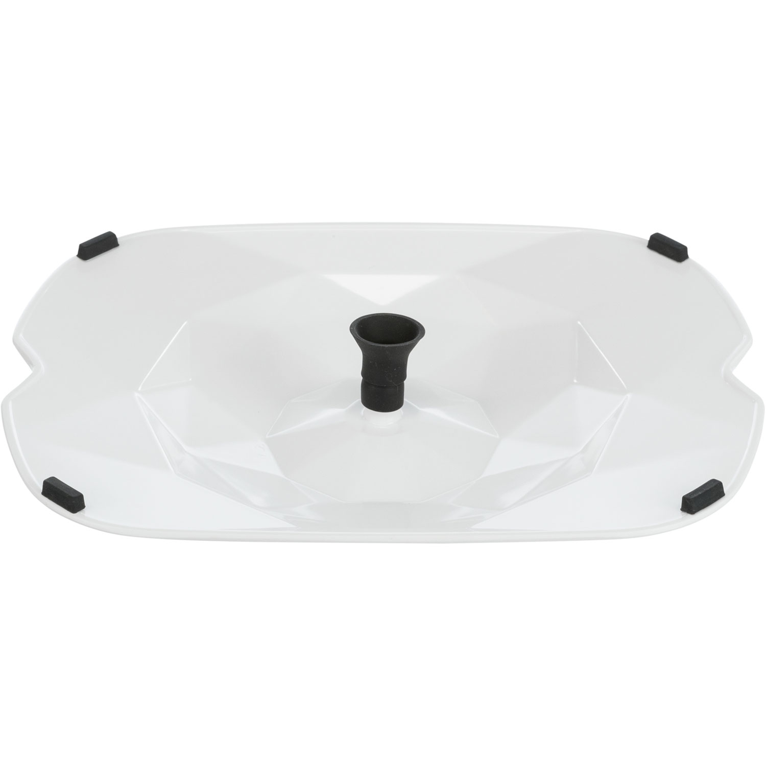 Fuente Polygon, melamina, 2.5 l/28 × 11 × 22 cm, Gris/Blanco - Imagen 7