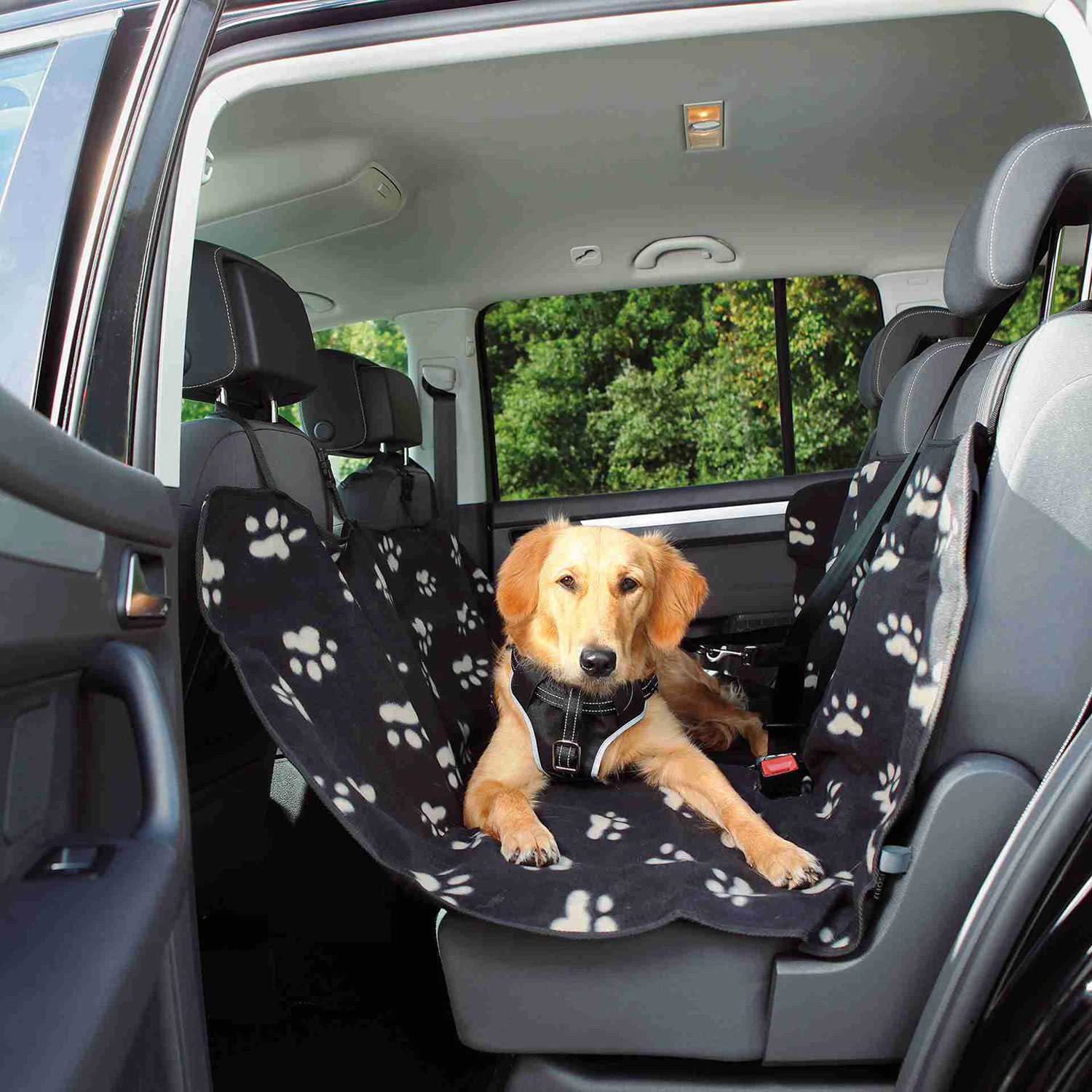 Funda Asiento Coche, 1.40 x 1.45 m, Negro-Beige - Imagen 2
