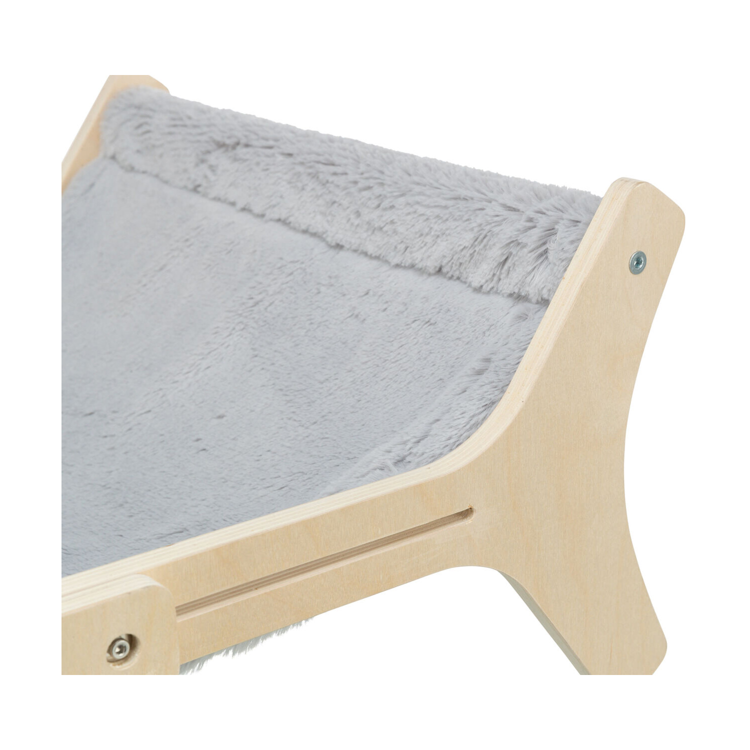 Hamaca de madera sin tratar, 47 × 24 × 38 cm, gris - Imagen 8