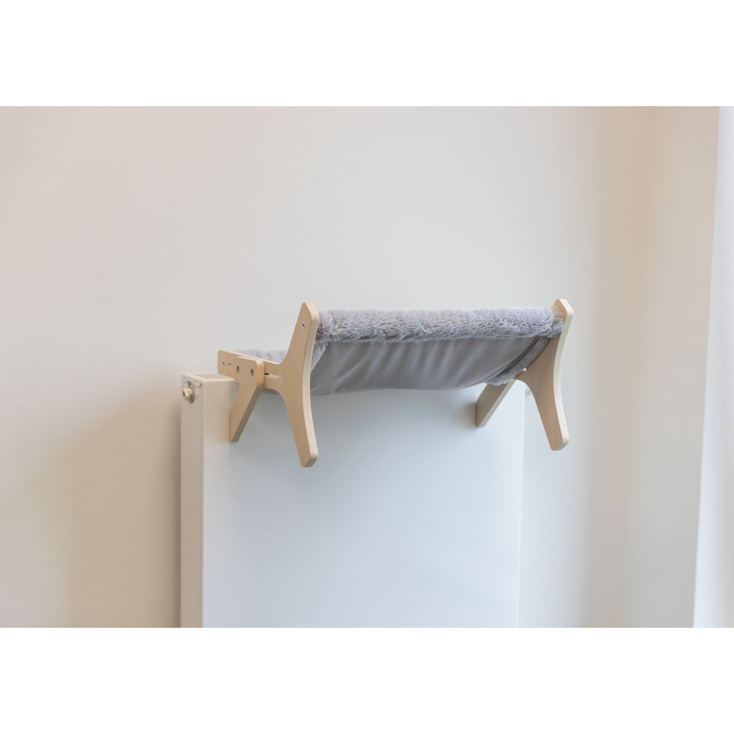 Hamaca de madera sin tratar, 47 × 24 × 38 cm, gris - Imagen 10