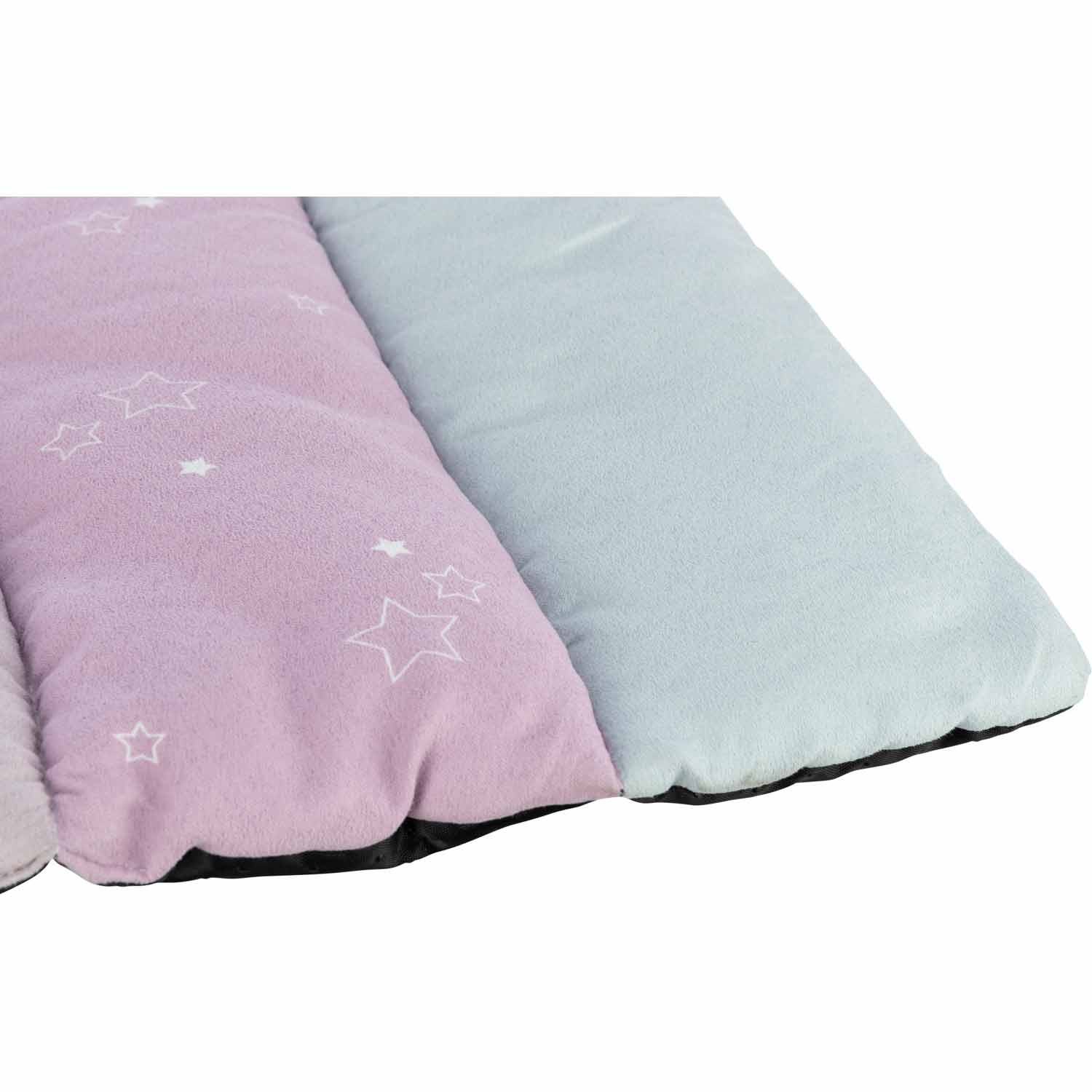 Junior Colchoneta Patchwork, menta/lila/rosa, 68 x 62 cm - Imagen 4