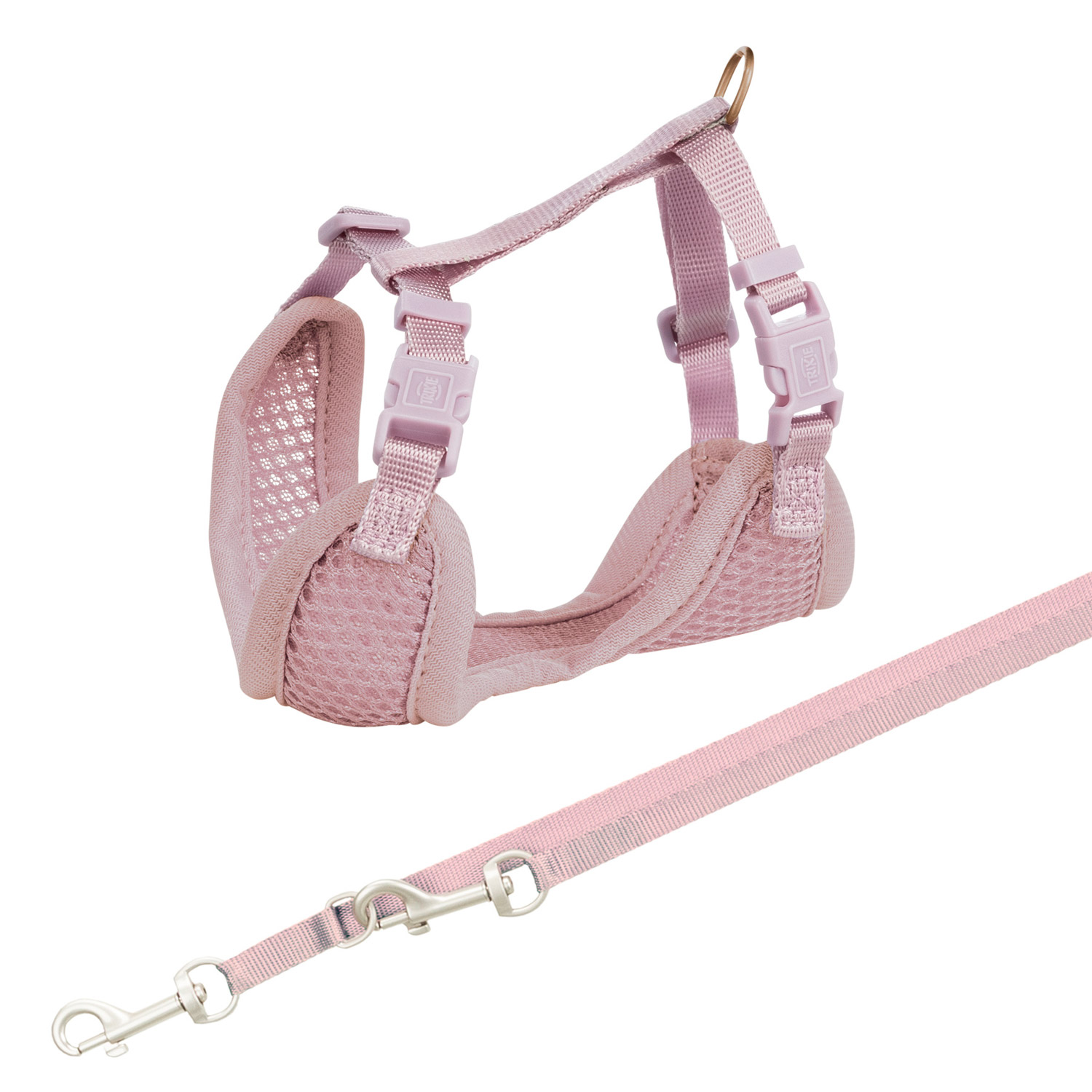 Junior Arnés Acolchado con Ramal para Cachorros, M–L, lila claro, 36–50 cm/10 mm