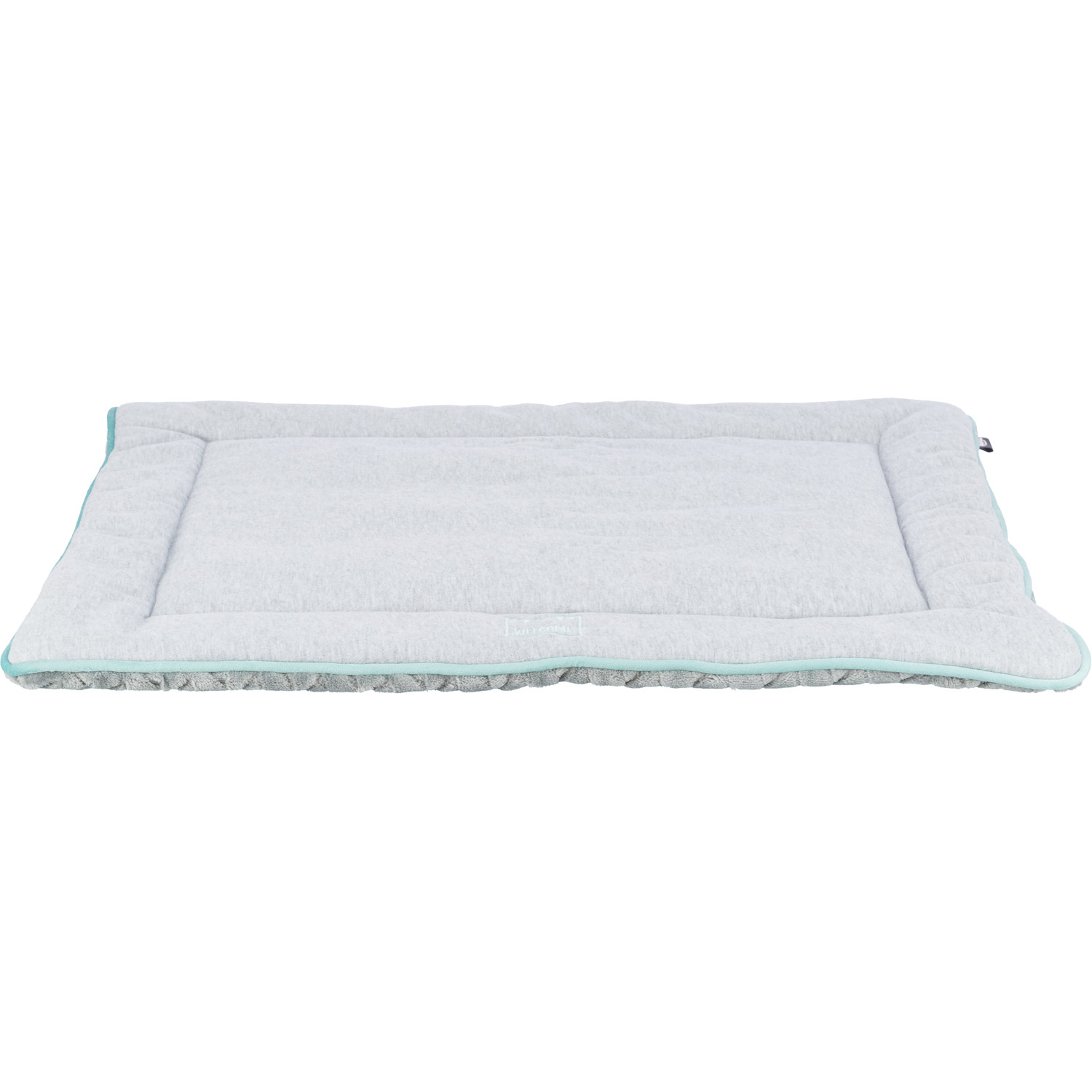 Junior Colchoneta, gris claro/menta, 70 × 50 cm