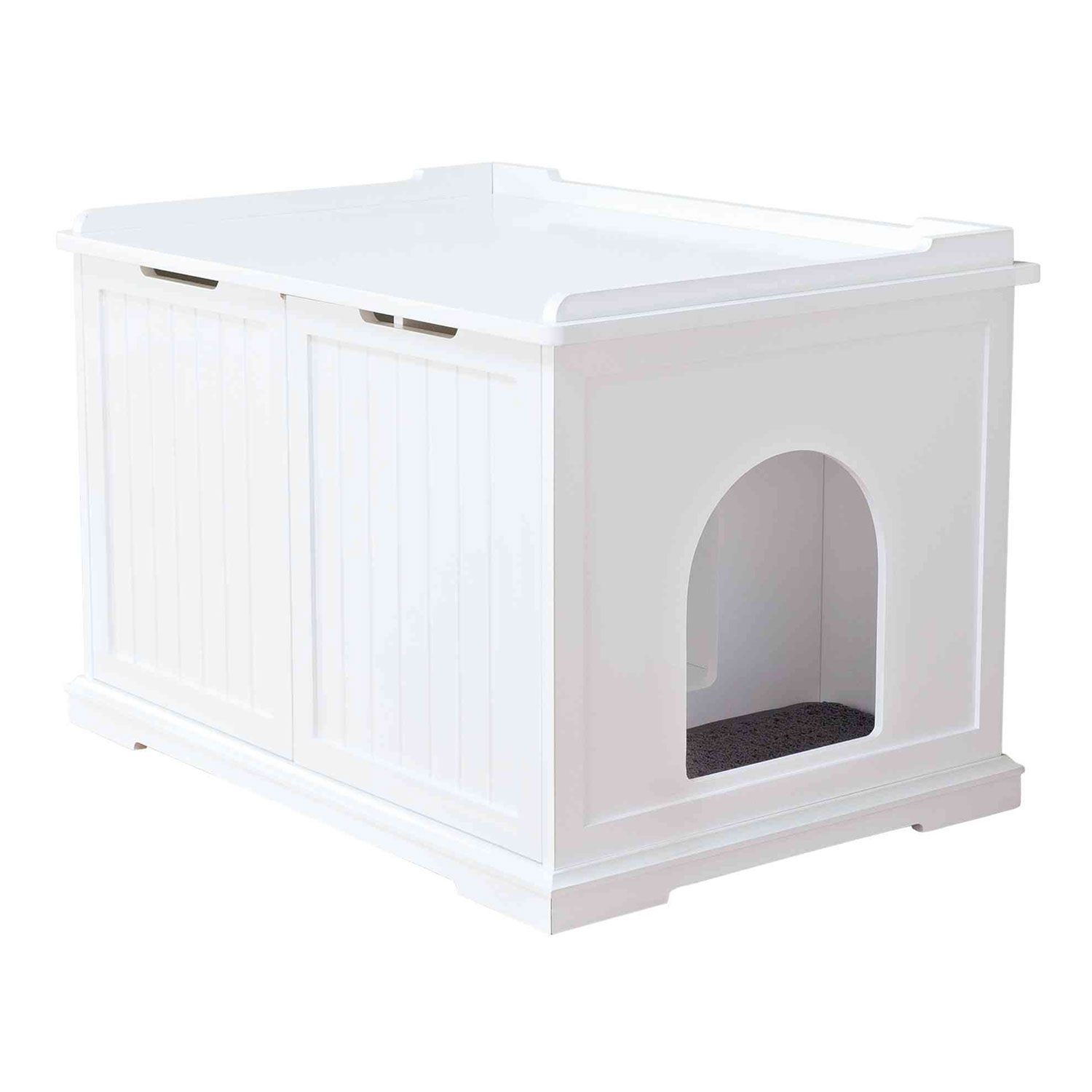 Mueble de Baño Cat House XL, 75 × 51 × 53 cm, Blanco - Imagen 4