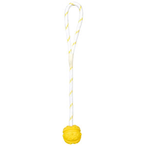 Pelota con Cuerda Caucho, Flotante, ø4.5 cm, 35 cm